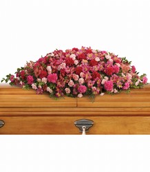 A Life Loved Casket Spray from Nate's Flowers in Casper, WY